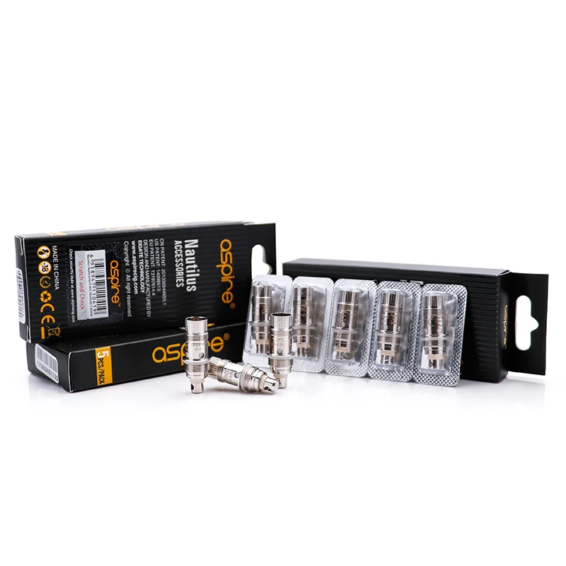10 штук упак. оригинальный Aspire Nautilus 2 BVC катушка для Mini/K3/Triton мини аксессуары