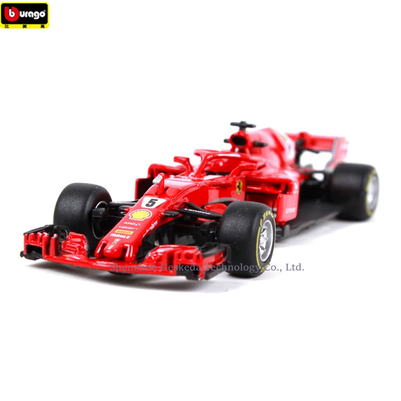 

Bburago 1:43 Ferrari Racing F1 5 Simulation alloy super toy car model For with Steering wheel control front wheel steering