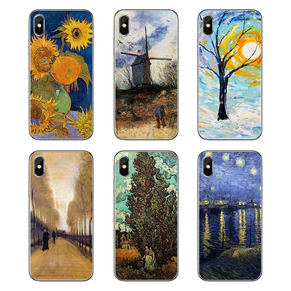 Мягкий чехол для iPod Touch iPhone 4 4S 5 5S 5C SE 6 S 7 8 X XR XS Plus MAX Vincent Van Gogh масляная живопись 1891