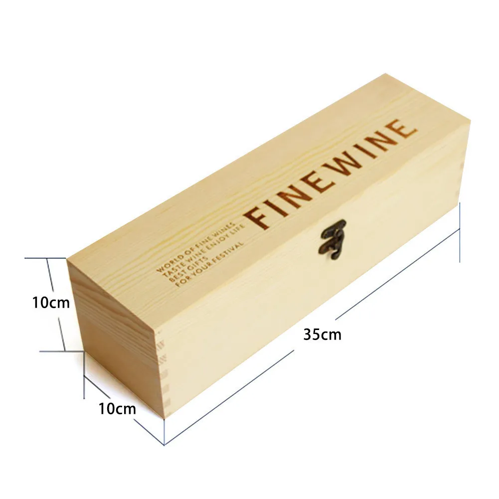 Производители на заказ коробка вина высокого качества сосновая древесина красное вино перевозчик подарочная упаковочная коробка с кожаной сумкой