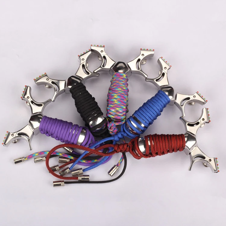 

Elephant Slingshot 18 New Style Titanium Alloy Sliding Aim Stainless Steel Fast Pressure Elephant Wholesale Fiber Clip Flat Elep