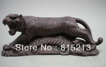 

wang 000195 Chinese Absolute Pure Bronze Good lucky money Tigers Royal statuary