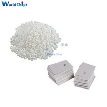 100 pces to-220 transistor arruela plástica da isolação da arruela + a-220 almofadas de silicone