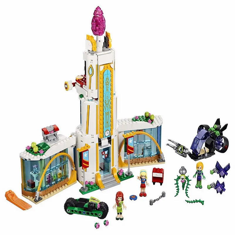 

29001 LEPIN Friends Series Super Hero High School Model Building Blocks Enlighten DIY Figure Toys For Children Compatible Legoe