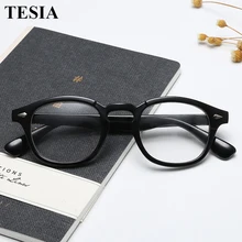 Трендовые очки в стиле Джони Депп, мужские и женские винтажные оптические очки с оправой для близорукости, очки с прозрачными линзами по рецепту