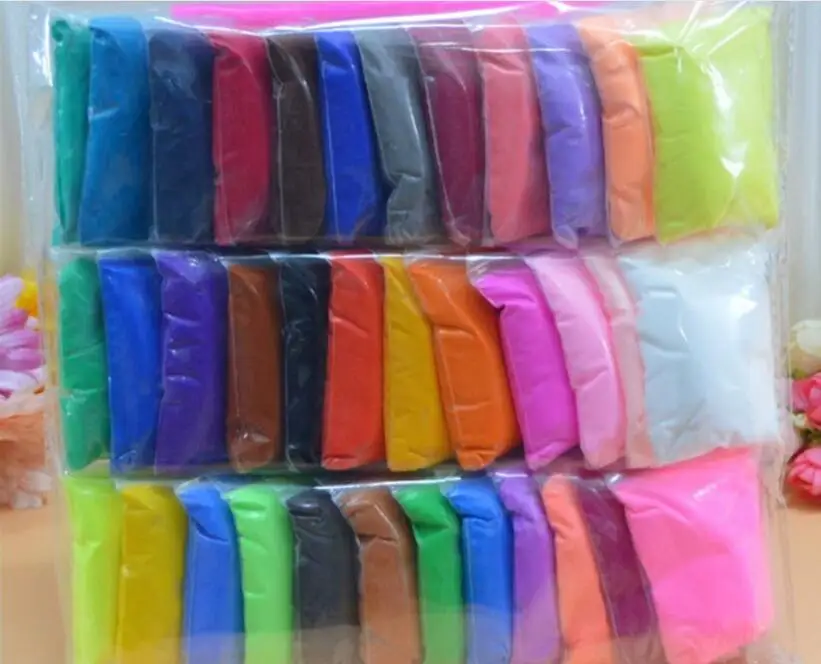 

12/24/36pcs Air clay Fimo Polymer Plasticine Modelling Clay Light DIY Soft Creative Handgum Toys DIY Plasticine Clay