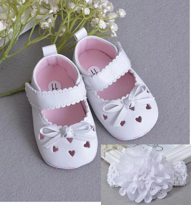 christening shoes and headband