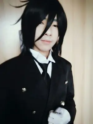 Женский Парик Из Аниме Kuroshitsuji Black Butler Себастиан микаелис короткий черный