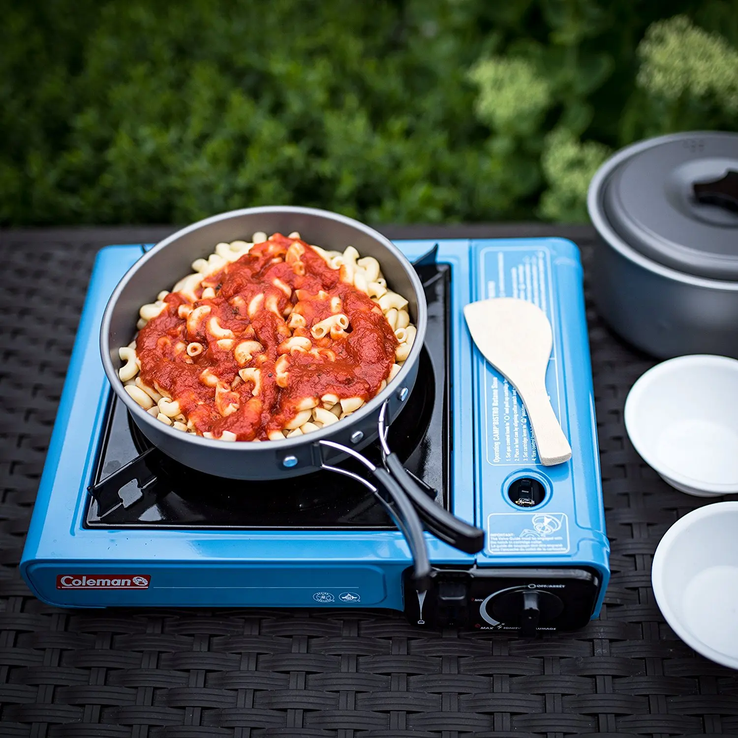 Jezebel 10 piezas campamento portátil utensilios de cocina Mess Set plegable Kit Cookset para senderismo mochilero engranaje Lightweigh duradero utensilios
