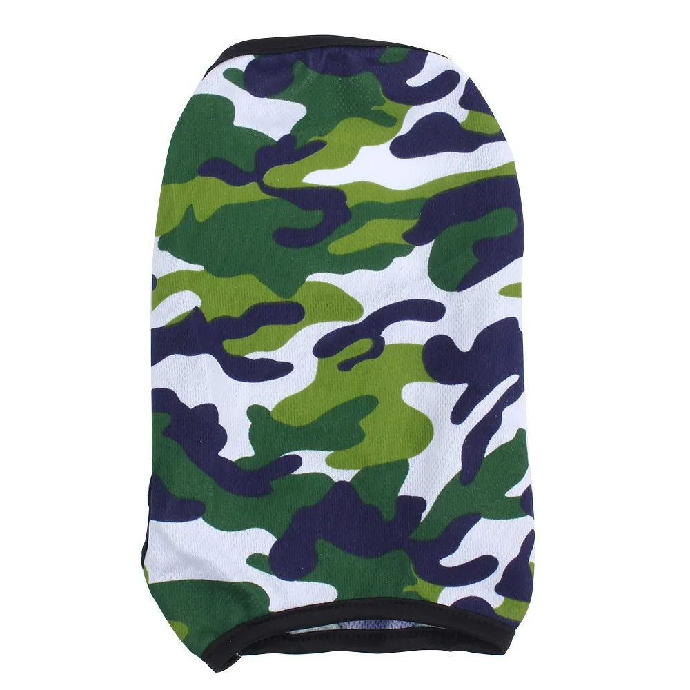 

Summer Pet Vests for Small, Medium and Large Dogs Camouflage Breathable Dog Clothes Summer Paddy Cotton Pet T-shirts in XS-XXL