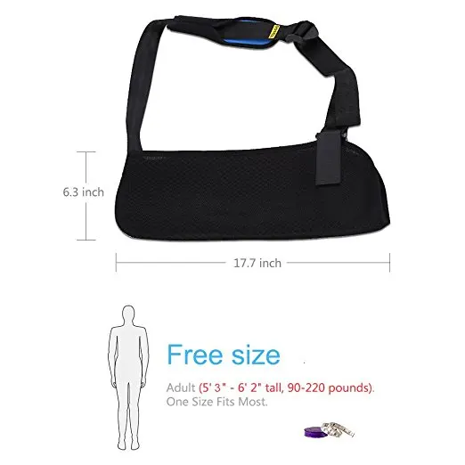 Yosoo Arm Sling-вывих плеча слинг для сломанной руки иммобилайзер запястья локоть поддержка универсальный плечевой брекет усиленный