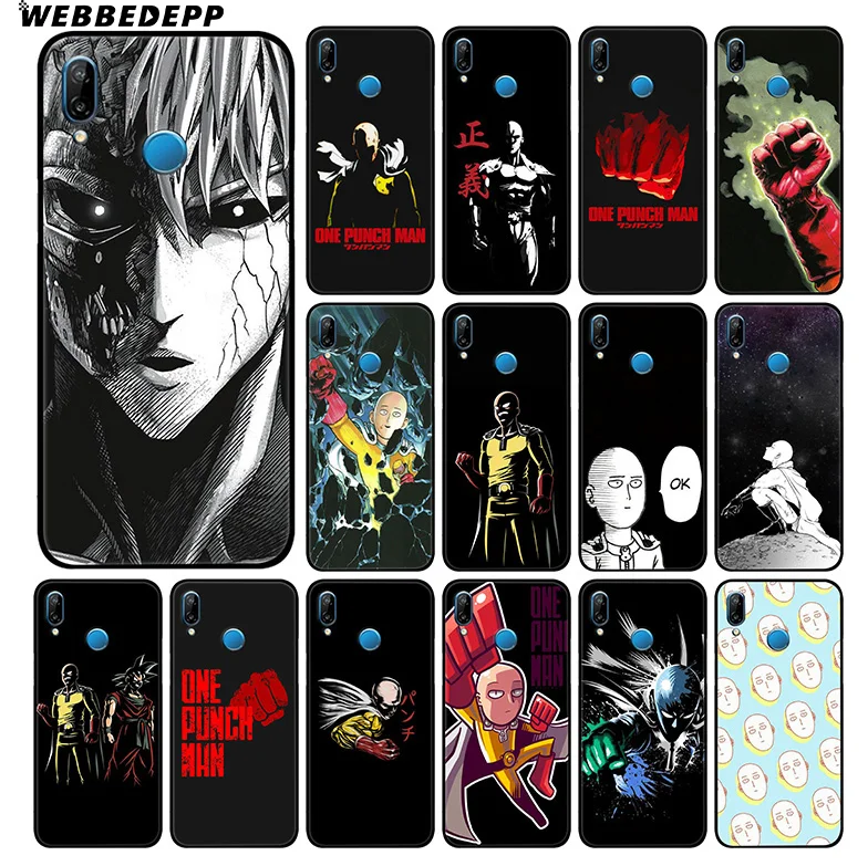 Мягкий чехол WEBBEDEPP One Punch Man для Huawei P30 P20 Pro P10 P9 Lite 2017 P Smart 2019 &amp Nova 3 3i Y9 |