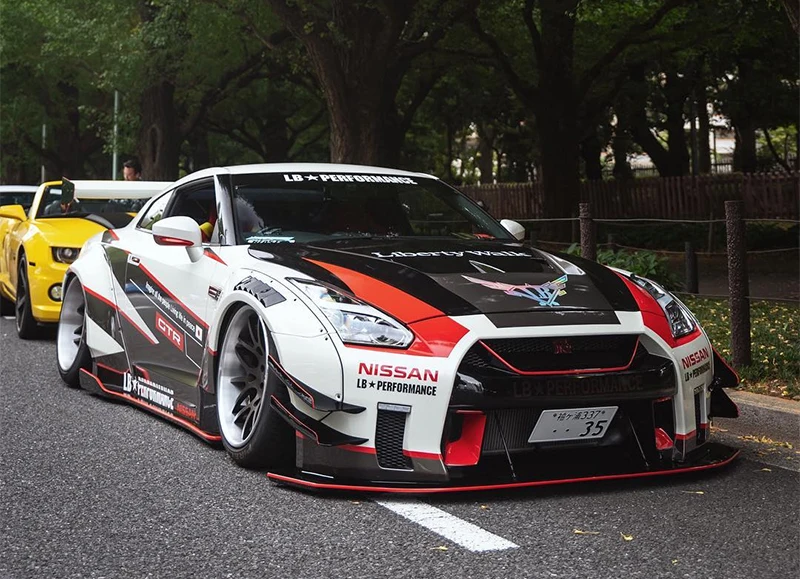 Автомобильные аксессуары для Nissan R35 GTR CBA DBA FRP стекловолокно LBV2 стиль полный обвес комплект бампер из стекловолокна сплиттер крыло диффузор