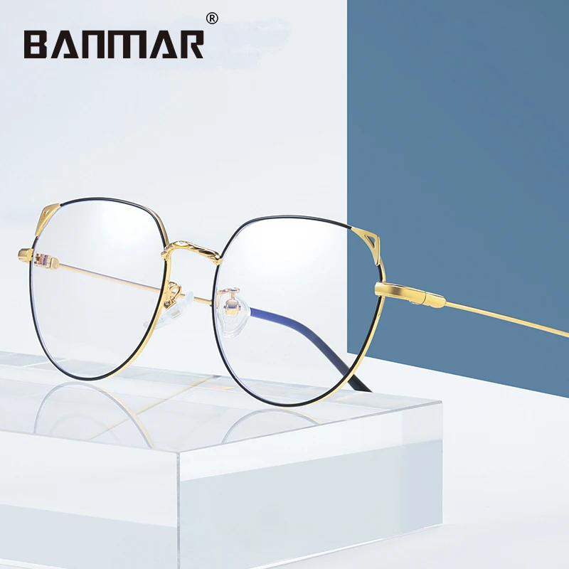BANMAR Anti Blue Rays Computer Glasses Eyes Radiation Gaming Protection Goggles Anti-UV Flat Mirror Reading Eyeglasses 1919