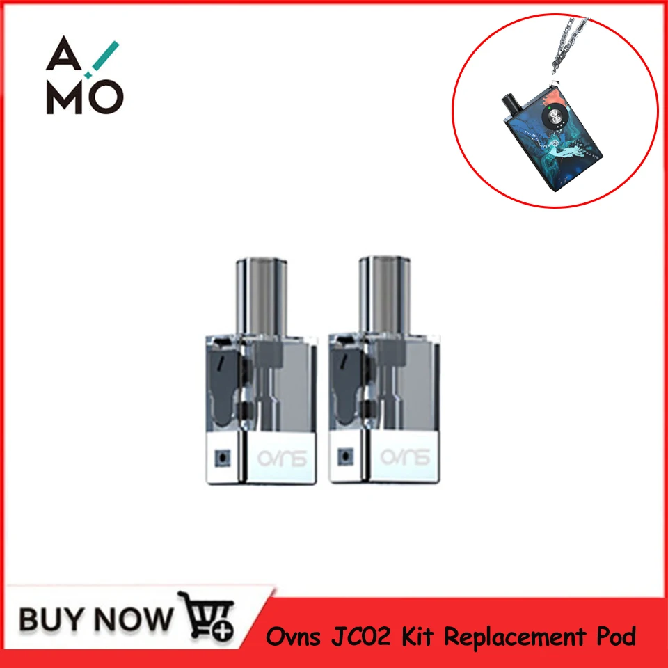 

2pcs Replacement Pod Cartridge Atomizer for OVNS JC02 Vape Starter Kit Vape Pen 650mAh buit in battery E Cigarette Kit Vaporizer