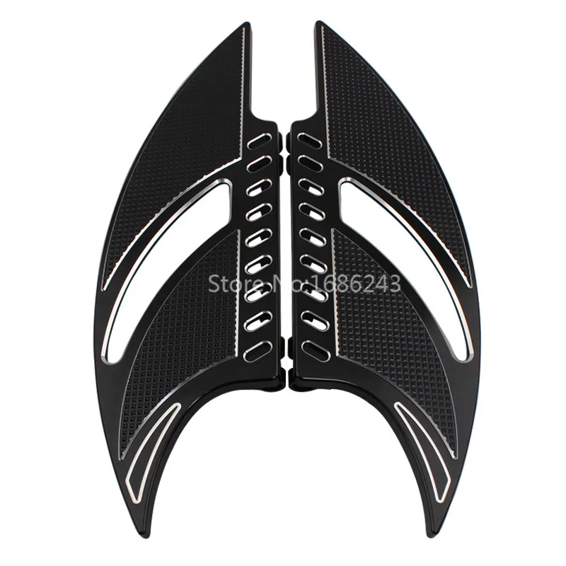 Aluminum Alloy Driver Stretched Floorboards Front Floor Board Inserts Fit For Harley Touring