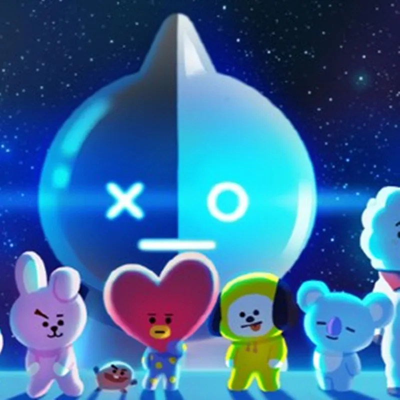 Аниме Bangtan мальчики BTS bt21 vapp наволочка 3D две стороны Печатный TATA VAN COOKY CHIMMY SHOOKY KOYA RJ MANG Чехлы для подушек - Цвет: 1