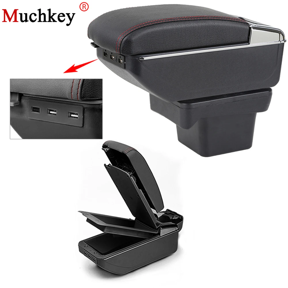 For Volkswagen VW Touran L 2016 2018 Car Usb Armrest Box Center Storage