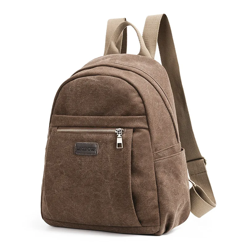 

2019 New vintage Women's Backpack Casual Canvas Backpacks Fashion Preppy Style School Bags Simple Travel Waterproof Laptop Bags