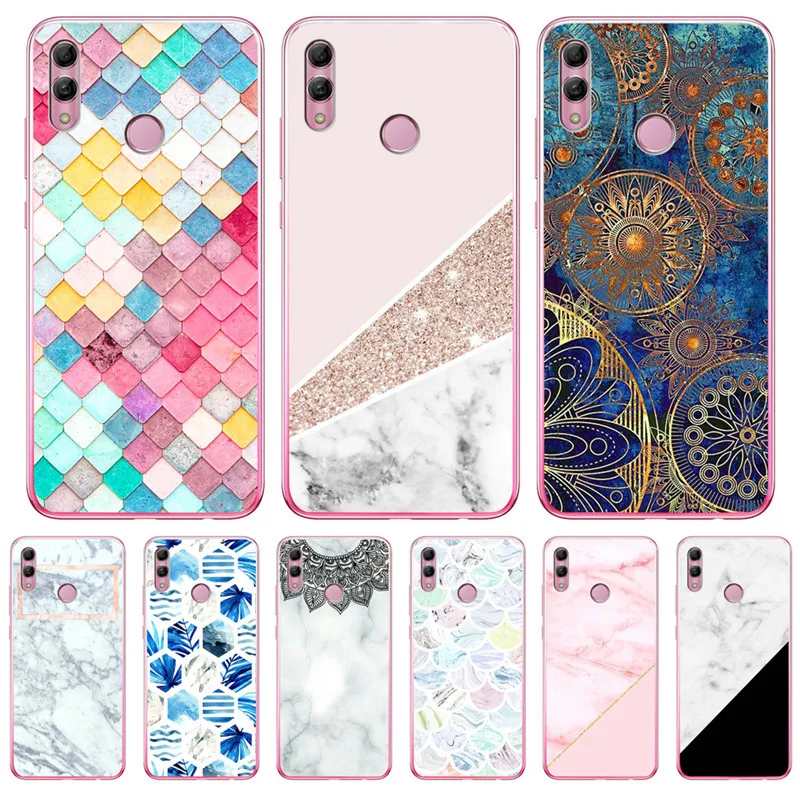 

Luxury Marble Pattern For Huawei Honor 10 9 8 8X 8C 7A 7C 7X 7 6X 6A Lite phone Case Cover Funda Coque Etui Women Men silicone