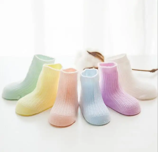 4pairs/lot Children Summer Bamboo Fiber Socks Baby Cute Solid Color
Absorbent Breathable Mesh Socks Kids Soft Cotton Floor Socks