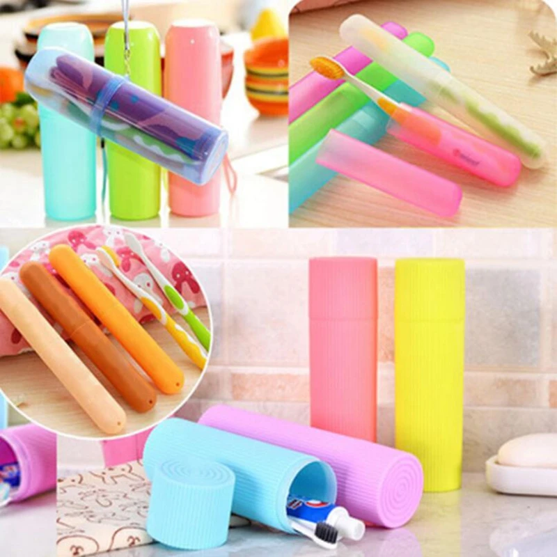 

Protect Toothbrush Tube Cover case Household Travel Portable Dustproof Toothbrush Case Box Toothbrush & Toothpaste Holders