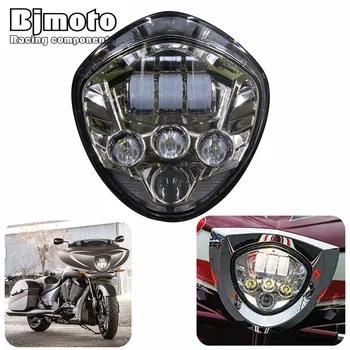 

BJMOTO Victory Motorcycle 60W LED Headlight Head lamp H4 H/L Beam For Victory cross-country 2010-16 CROSS MODELS,07-16 CRUISERS