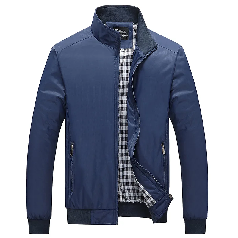 NaranjaSabor весенние мужские куртки мужские повседневные пальто Мужская модная ветровка брендовая одежда мужские тонкие пальто размера плюс M~ 5XL - Цвет: Dark Blue