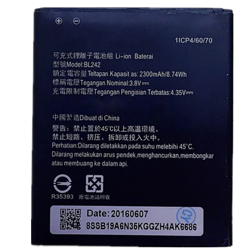 Аккумулятор BL 242 BL242 для lenovo K3 K30-W K30-T A6000 A3860 A3580 A3900 A6010 Plus мобильный телефон |