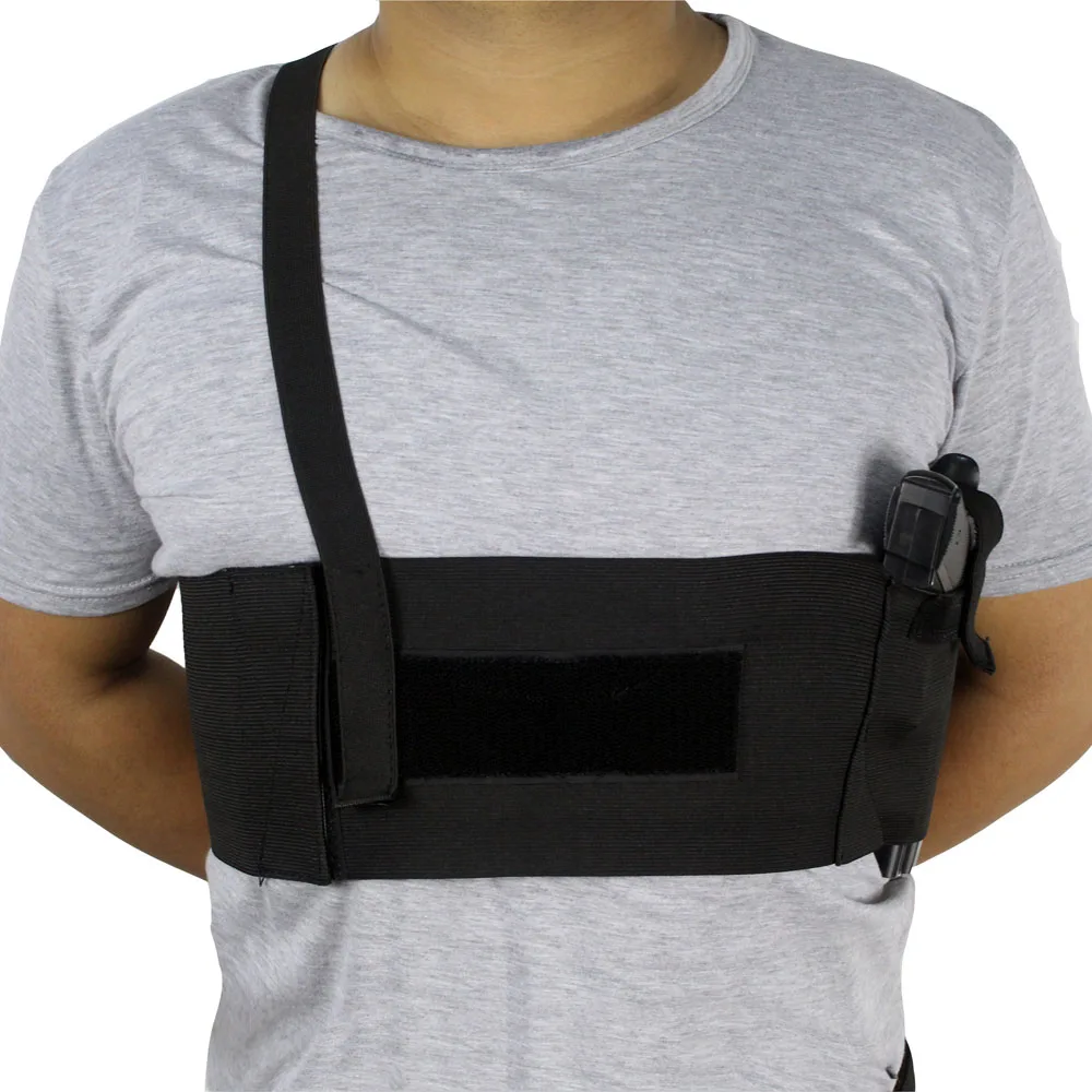 

Tactical Underarm Gun Holster Deep Concealment Shoulder Holster Adjustable Breathable Elastic Material Holsters for All Pistols