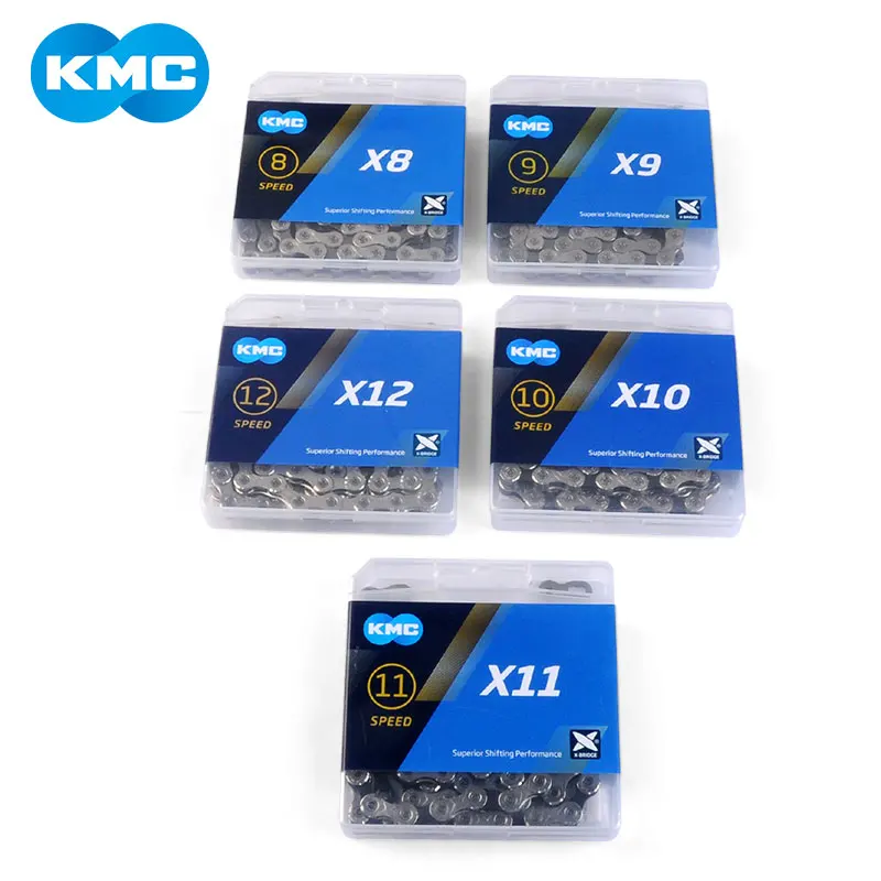 

Original Bike Chain KMC X8 X9 X10 X11 X12 Super Light Double X Bicycle Chain 8/9/10/11/12 Speed Road MTB Derailleur 116L