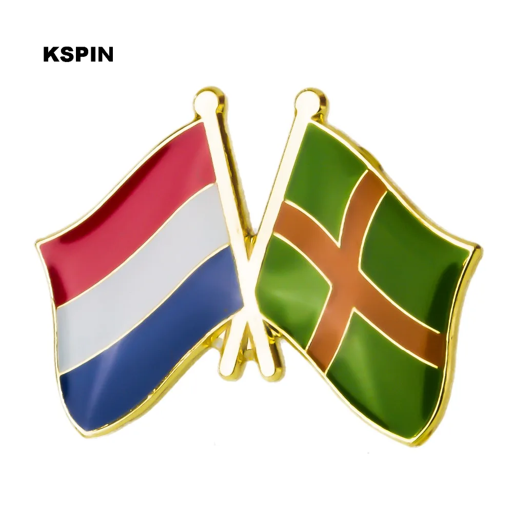 

Netherlands Nijmegen Friendship Flag Flag Badge Metal Lapel pin Brooch Jewelry for Clothing XY0270