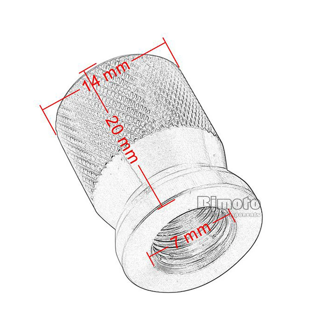 Pair Tires Valve Stem Caps Dustproof Cover For BMW R1200GS Adventure LC R NINE T S1000RR F800 GT ST K1600 (7)
