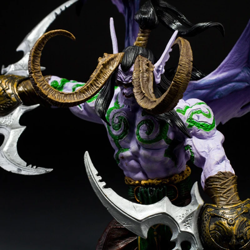 29CM Demon Form Illidan Action Figures Toys Dota 2 PVC Figures Resin Collection Model Toy Gifts Dol