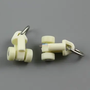 

100 Pieces Curtain Track Roller Curtain Track Slide Gliders 15x30mm