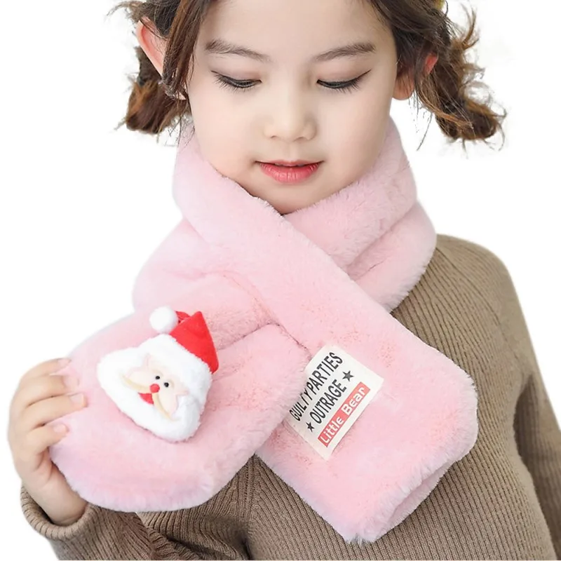 Children Accessories Christmas Scarf Winter Baby Neck Warm Scarves Boy Girl Knitted Scarf Collar