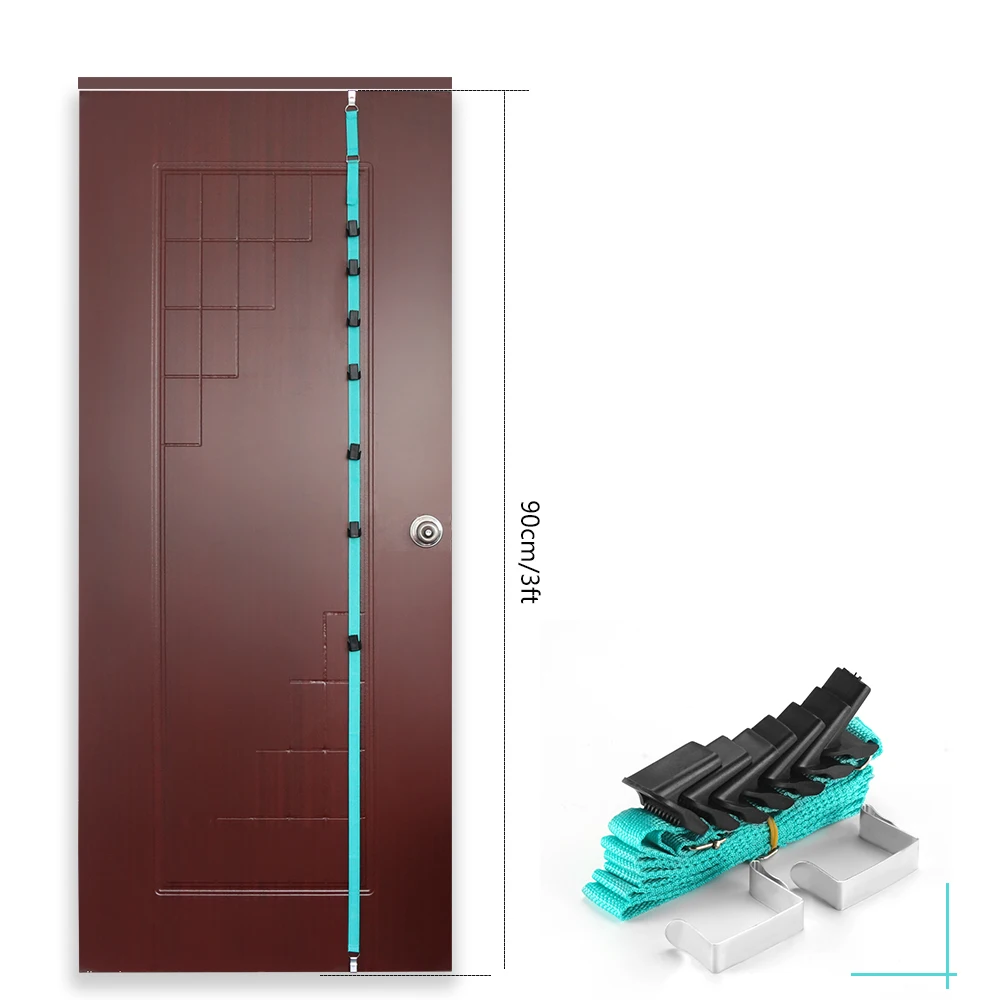 ABEDOE OStraps вешалка шляпа органайзер для одежды держатель для крышки на Дверные ремни с 7 крючками для домашнего органайзера