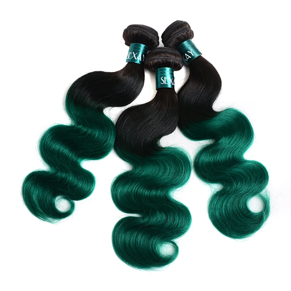 High Quality bundles with closure ombre