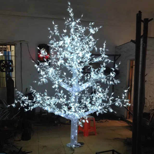 3.5Meters 3072LEDS White Color Artificial Christmas Trees With Led 3.5Meters 3072LEDS white color artificial christmas trees with led lights for Christmas holidays decoracion - 3.5Meters 3072LEDS White Color Artificial Christmas Trees With Led