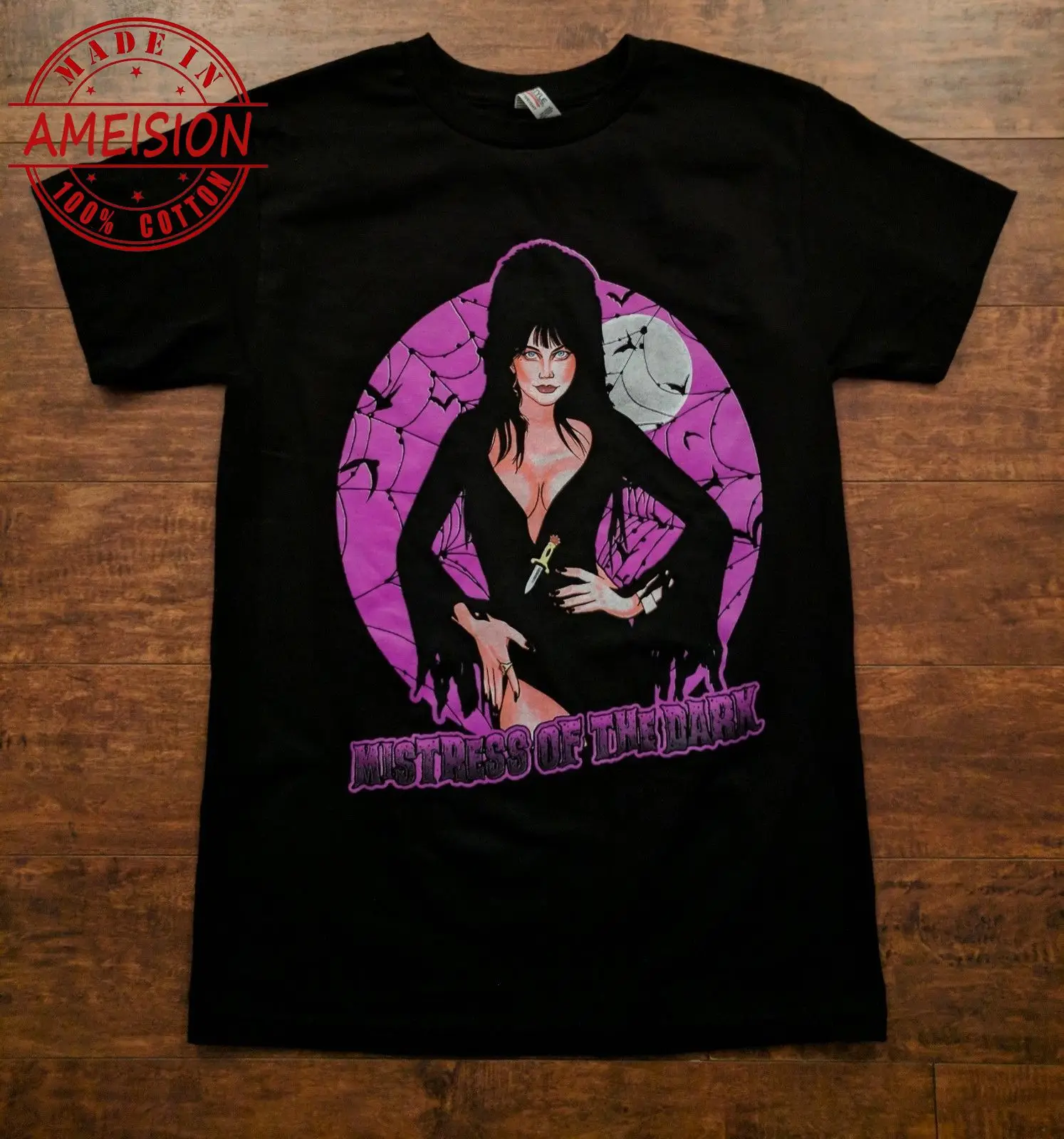 NEW ELVIRA MISTRESS OF THE DARK HORROR T SHIRT Sleeve T Shirt Summer Men Tee Tops Clothing