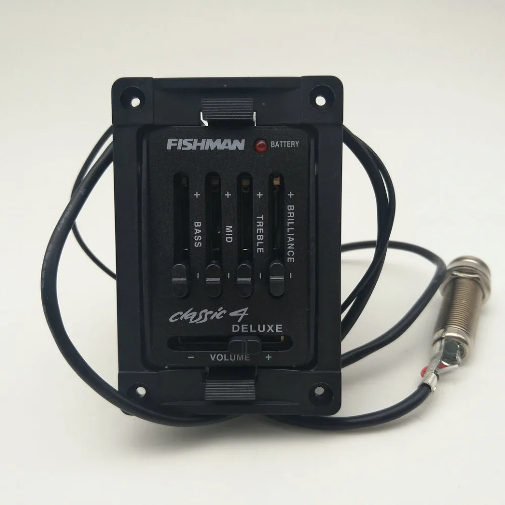 Звукосниматели для гитары Fishman Classic 4 Deluxe предусилитель акустической