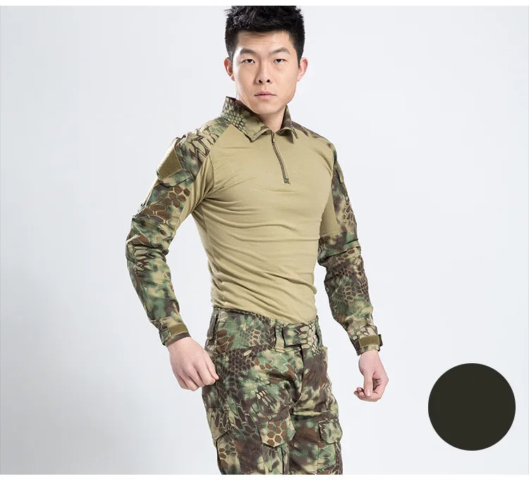 Камуфляж Военная форма костюм Для мужчин нам тактическая армейской форме боевая рубашка + брюки-карго Для мужчин ACU, CP военные Костюмы