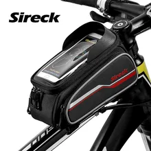 Sireck Bicycle Bag 6.0″ Phone Case Touch Screen Front Frame Bycicle Bike Bag MTB Cycling Top Tube Saddle Bag Bicycle Accessories