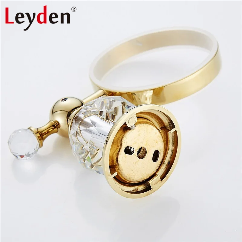 Роскошный золотистый держатель для туалетной щетки Leyden настенный набор