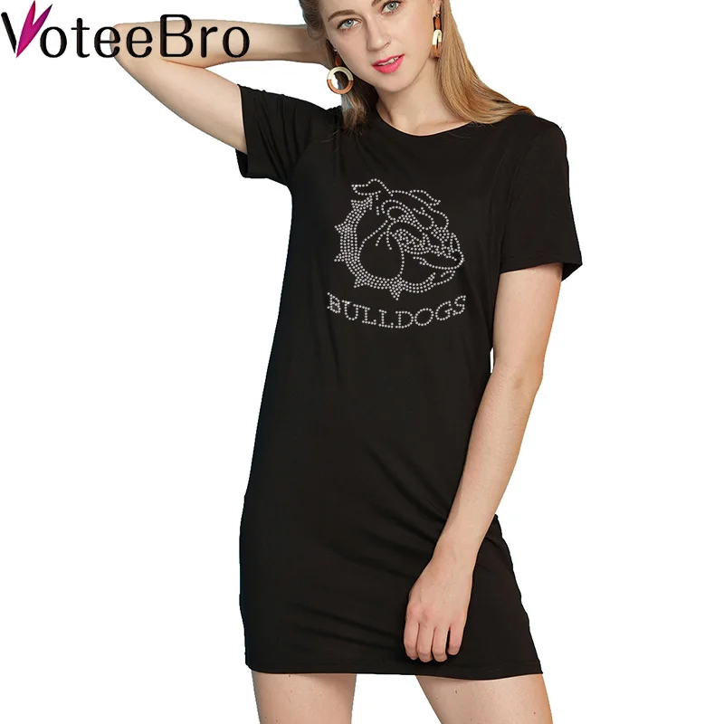 VoteeBro 2018 Новое поступление трапециевидной формы Лето и Осень мини платье Женский