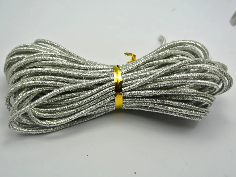 

10 Meters Glitter Silver Elastic Stretch String Shock Cord For Sewing Crafts