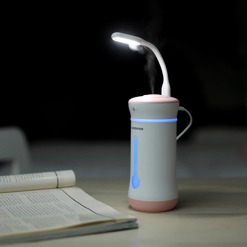 300ml Car Cup Humidifier with Aroma Lamp Essential Oil Ultrasonic Electric Aroma Diffuser Mini USB Fan Air Humidifiers Fogger