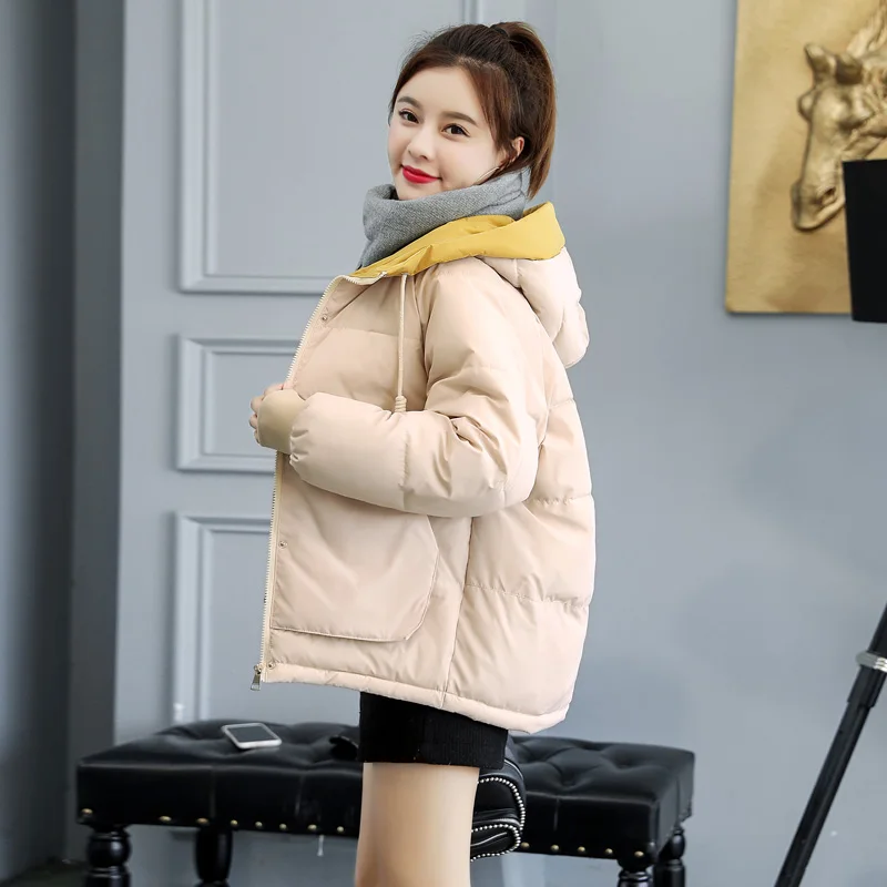 

New Winter Short Jacket Women 2019 Fashion Autumn Warm Thicken Cotton Padded Down Parkas Female Top Clothing Coat