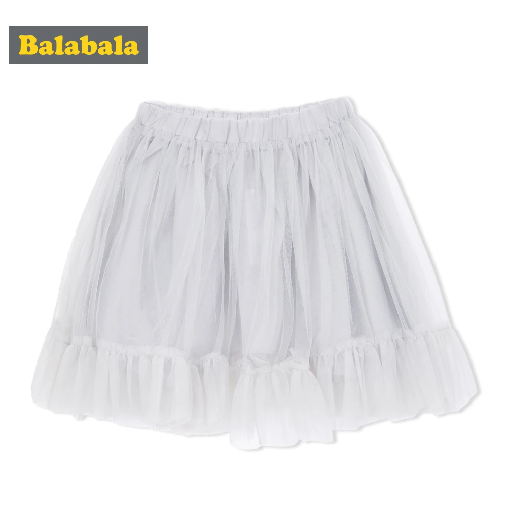 

Balabala 2018 summer Children skirt clothing girls sweet Clothing Children Short Gauze skirt fashion girl cute Princess skirt