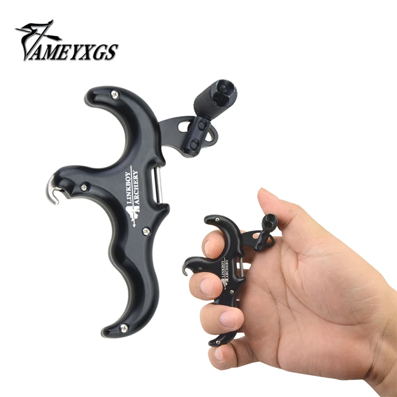 1 PCS Archery Bow Release Fully Automatic Adjustable Protect Finger Fit For Compound Bow Assist